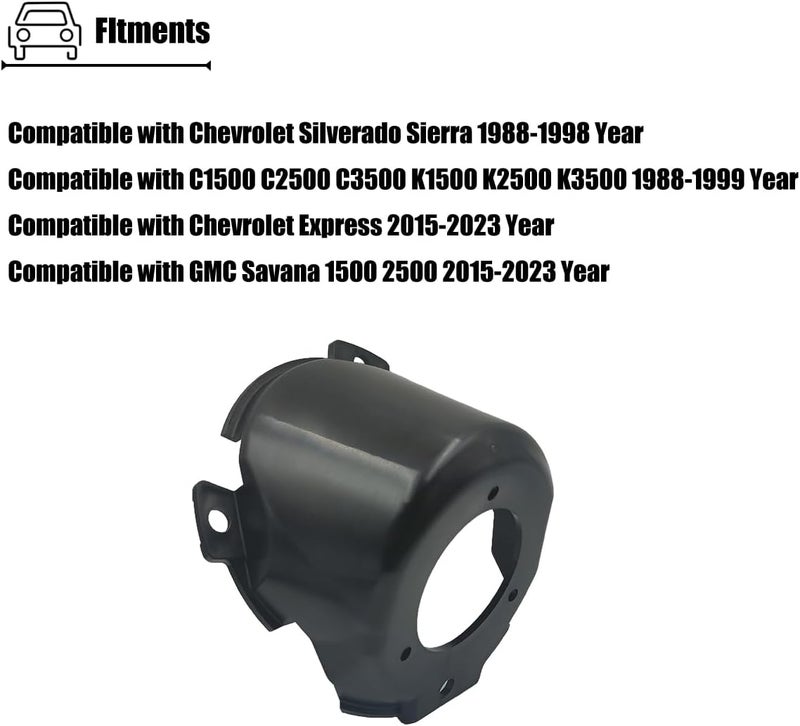 LXROAR01 Fuel Filler Neck Housing Compatible with Chevy Silverado C / K 1500 2500 3500, for Chevy Express Blazer Tahoe S10, for GMC Jimmy Canyon Yukon Sonoma, for 15149668 - Image 3